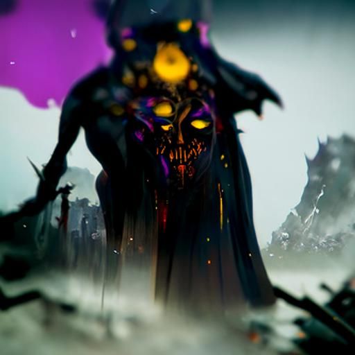 Hyperdetailed Dark Demon in Dark Fantasy Style