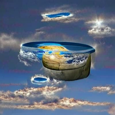 Flat Earth Firmament Conceptual Illustration