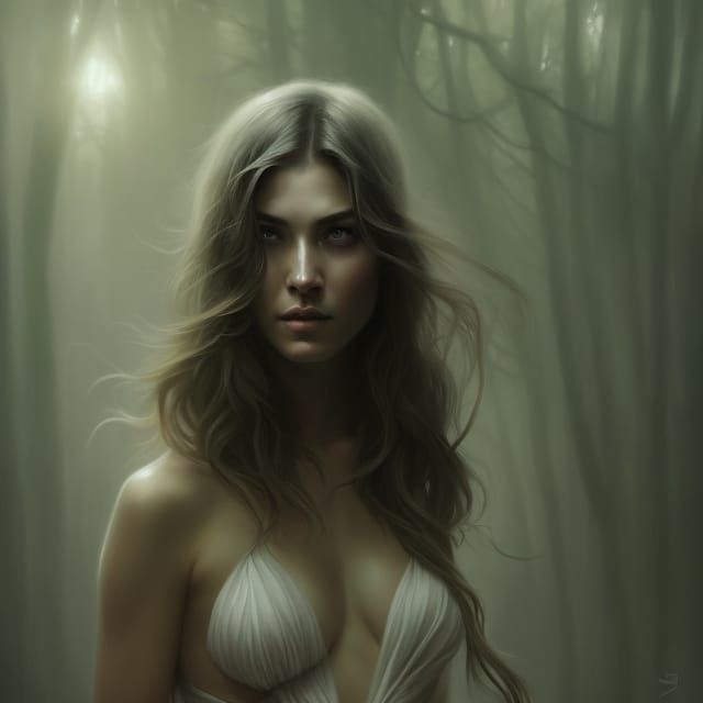 Surreal Portrait of a Woman in Maximalist Style