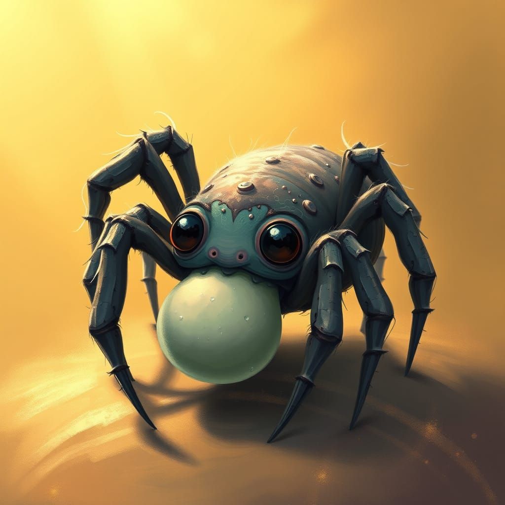 Whimsical Arachnid with a Fart Twist