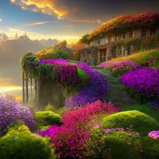 ancient stone staircase