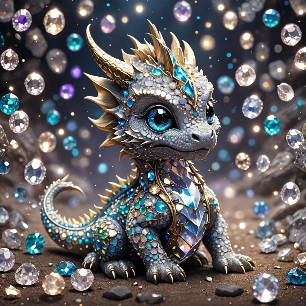 Stardust Dragon Illustration in Detailed Digital Art