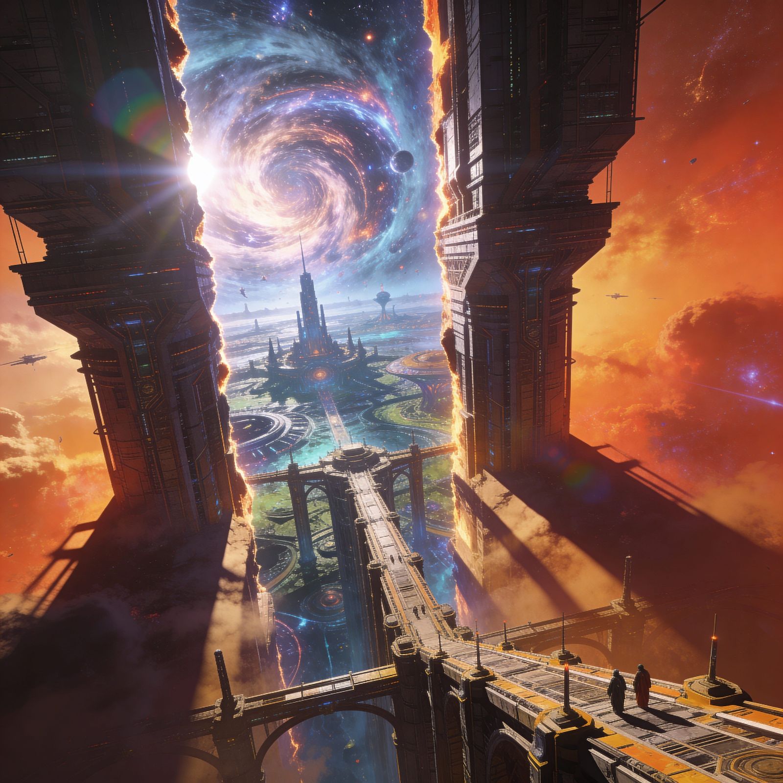 Cosmic Vortex Revealed as Sky Splits Open