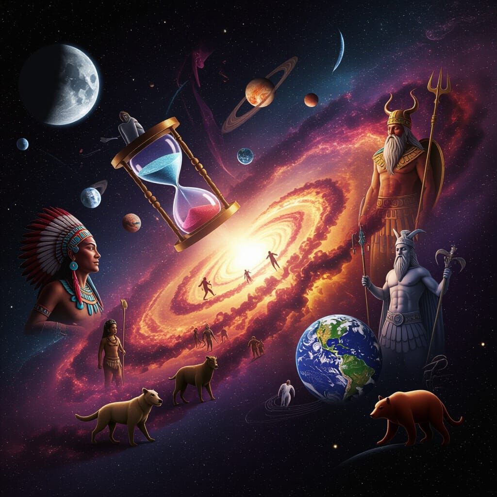 Cosmic Birth of Universe with Evolving Figures in High Contr...