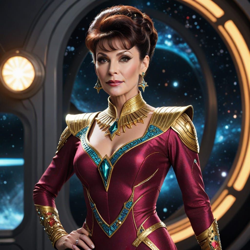 Lwaxana Troi in Glamorous Betazoid Fashion