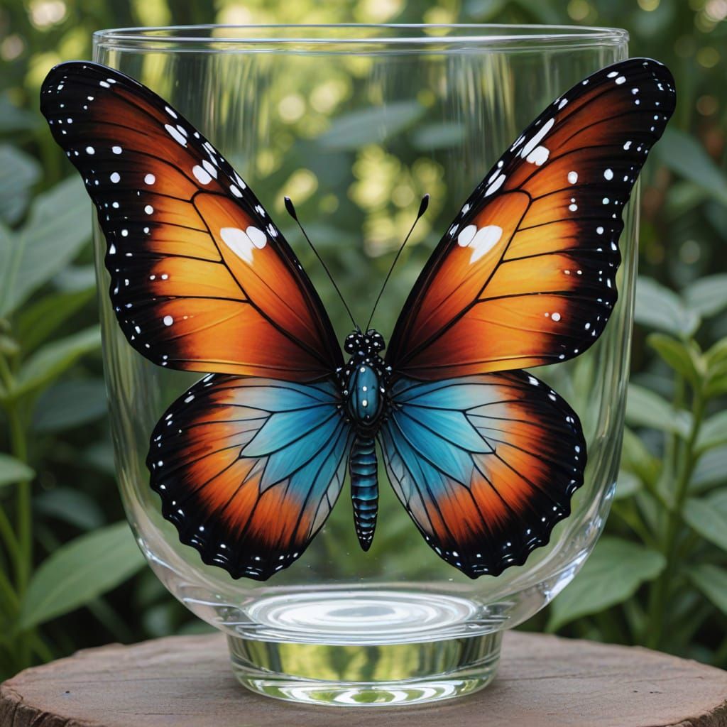 Glass butterfly