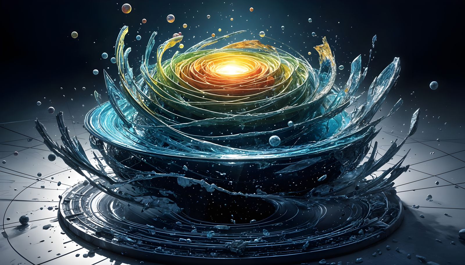 Surreal 3D Concept Art in Vibrant Abstract Style