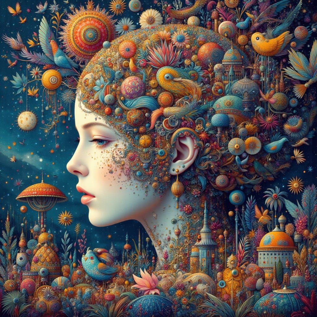 Fantastical Matte Painting in Deep Color