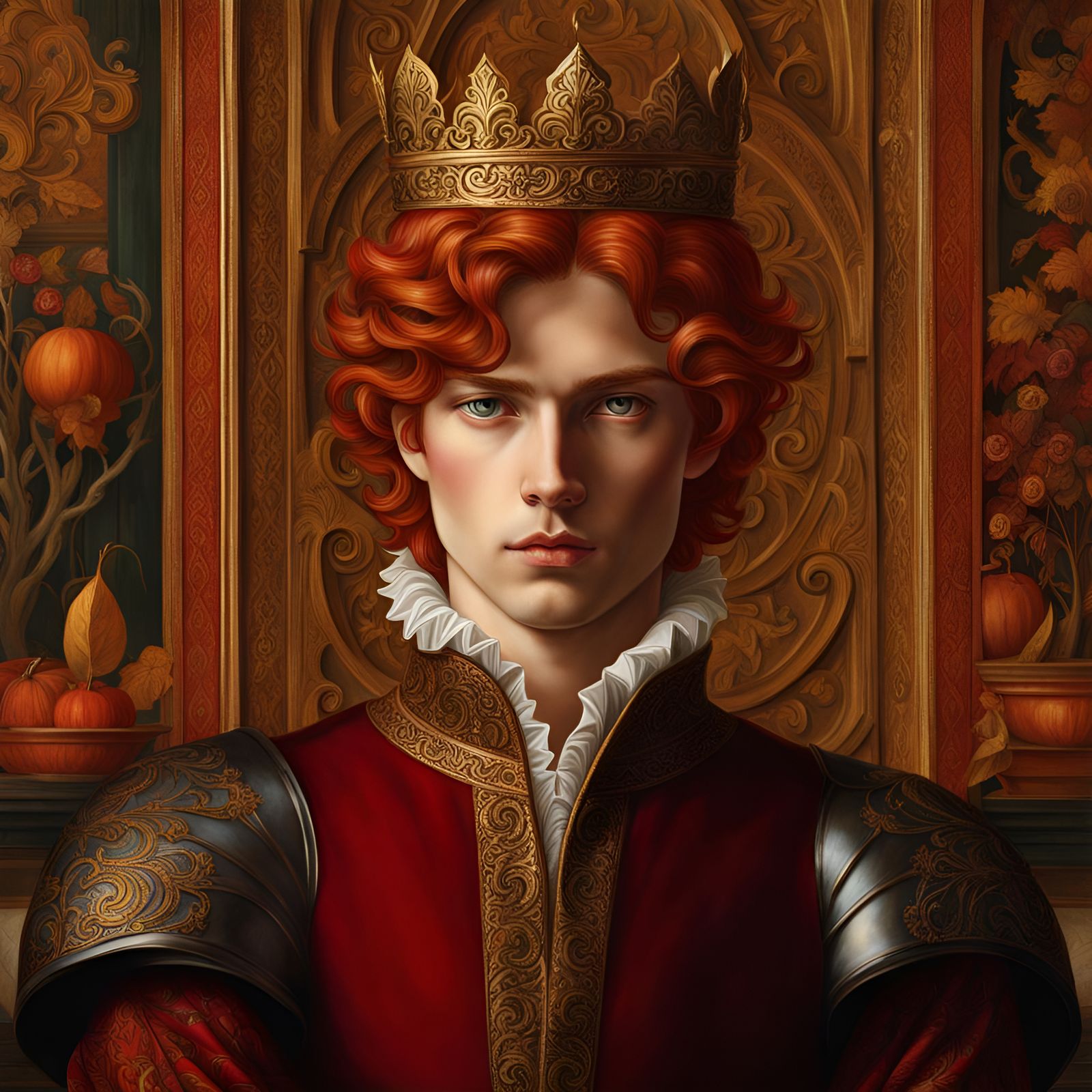 Renaissance-Style Portrait of a Young King