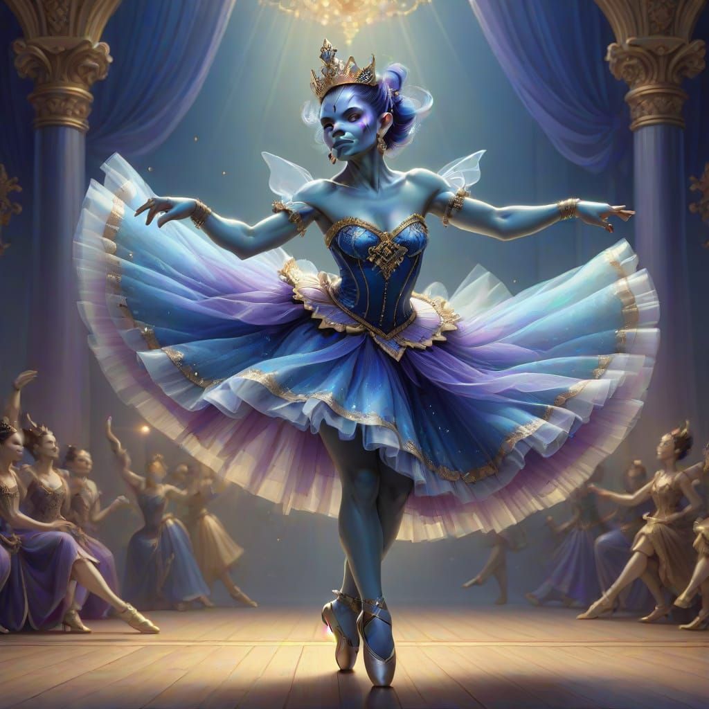 Orc Ballerina in Michael Parkes Style