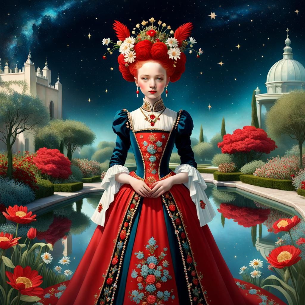 Cunning Princess in Mannerist Surrealist Style