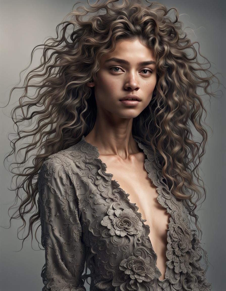 Detailed 8k Photo of a Young Woman