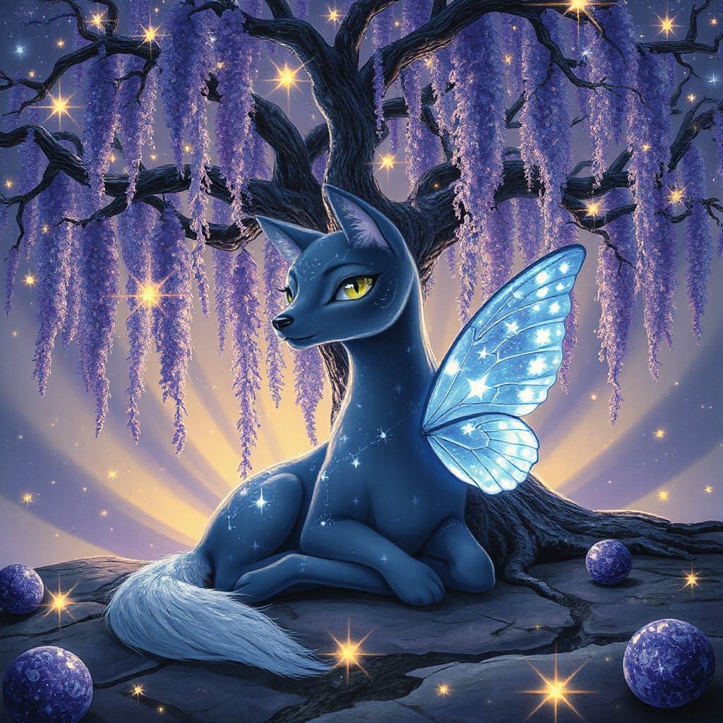 Celestial Hybrid Noctalya Under Stardust Willow