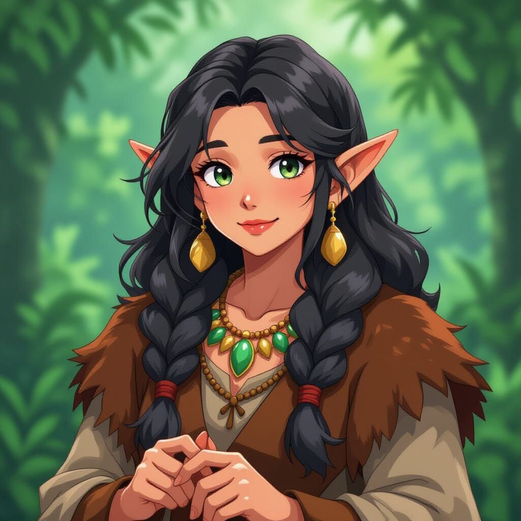 Prehistoric Anime Elder in Studio Trigger Style