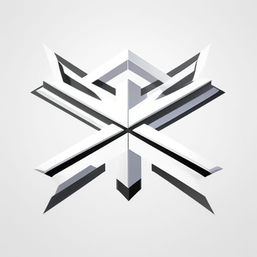 Modern Esports Emblem in Geometric Shapes