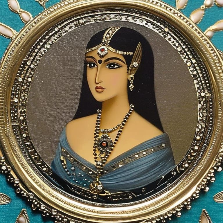 Sultana with Dark Hair and Jewelry