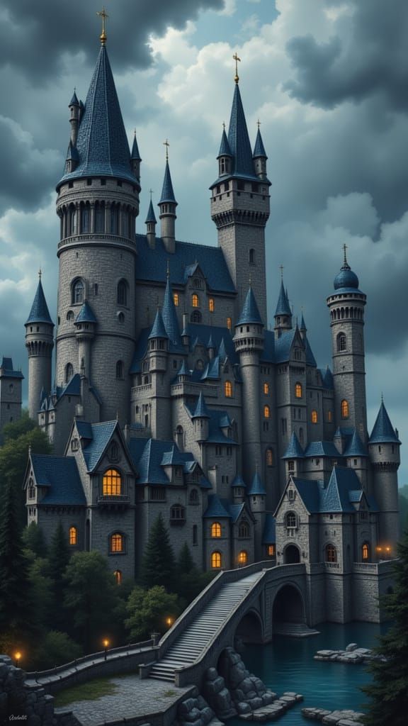 Medieval Castle at Twighlight