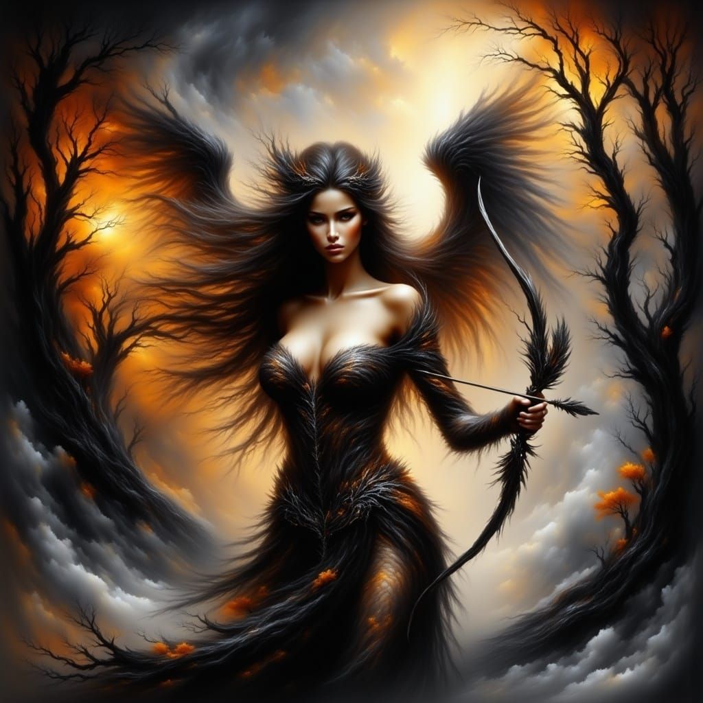 Ethereal Goddess Archers in Dark Forest