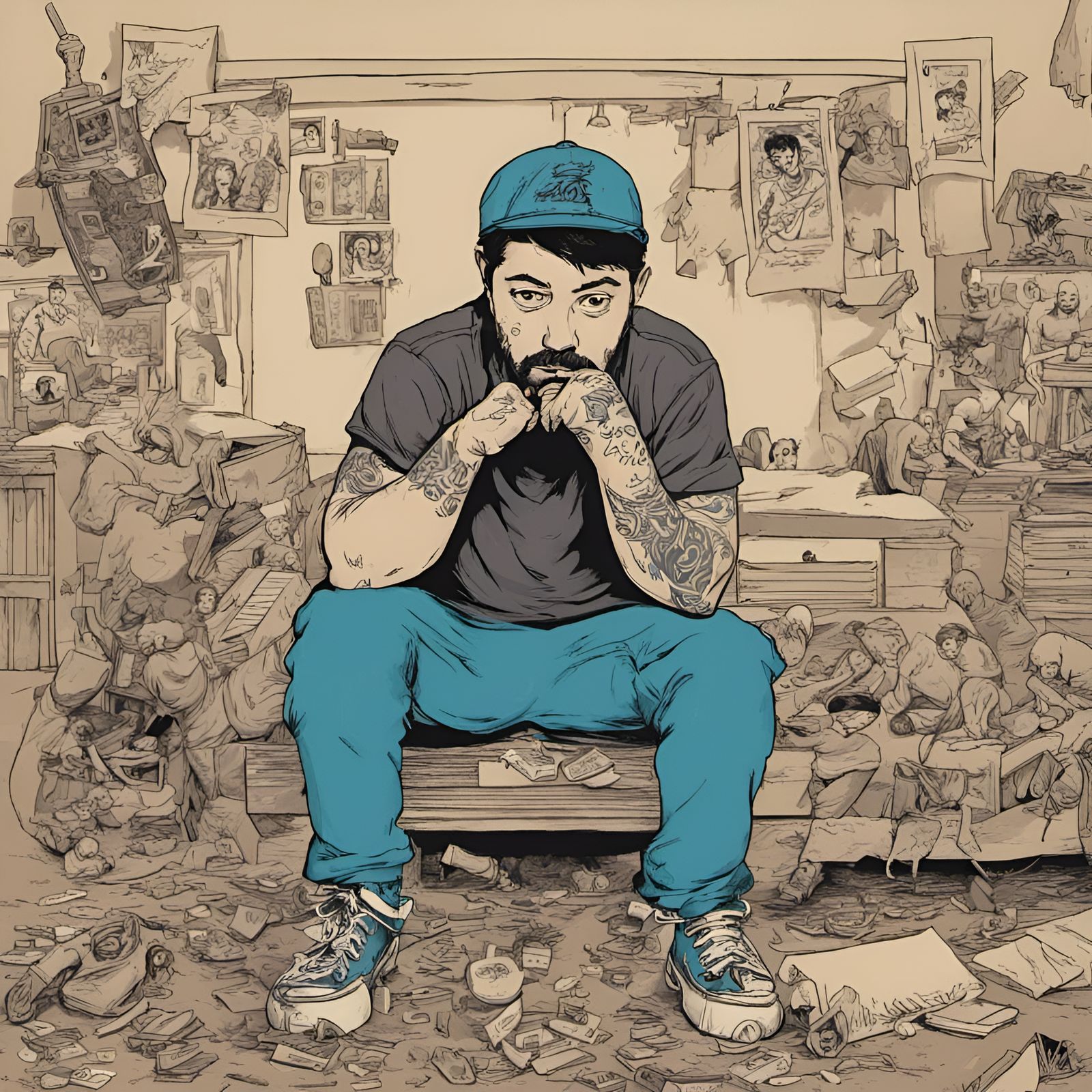 Abstract Art Inspired by Aesop Rock's Rings