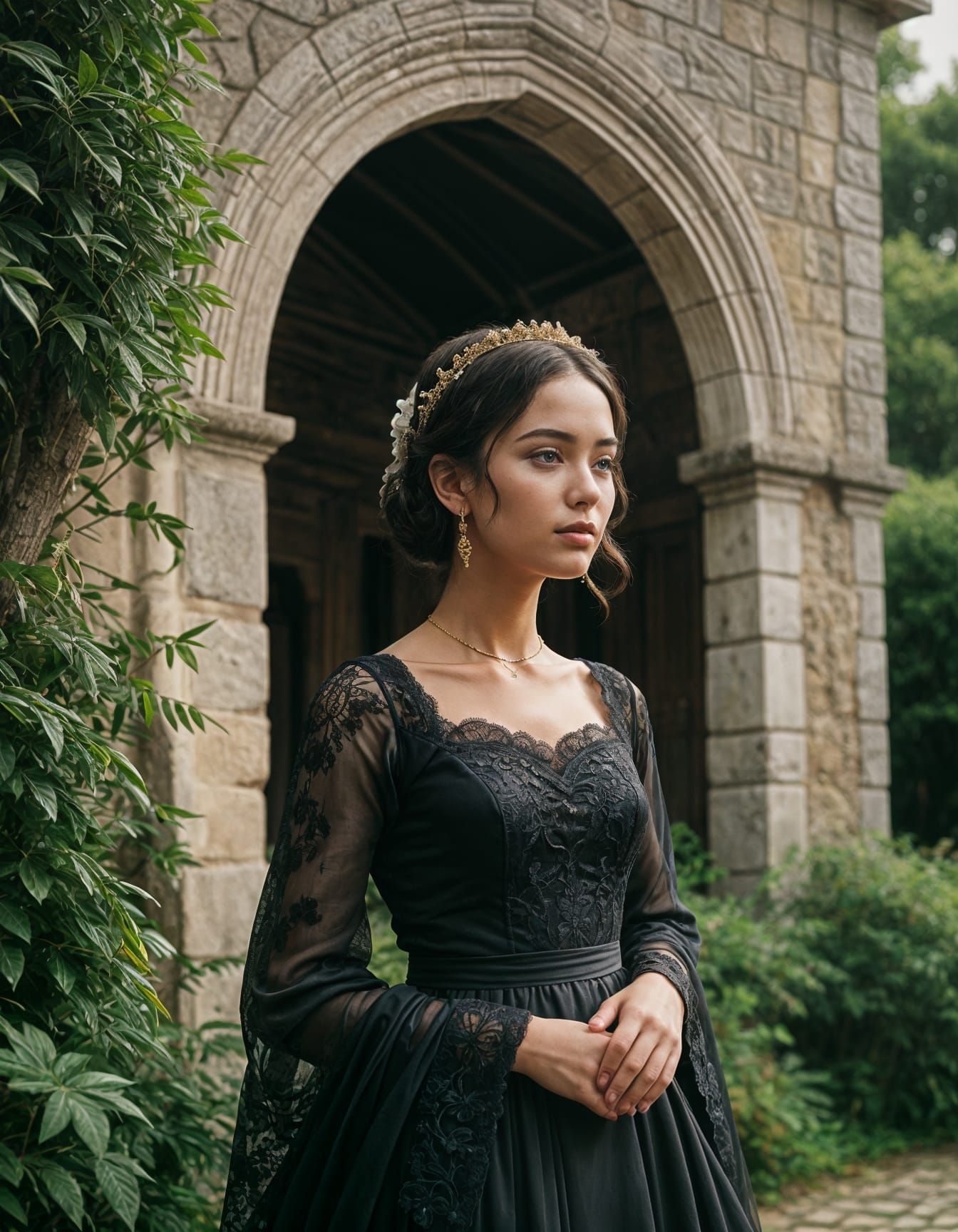 Traditional Minho Bride and Groom in Cinematic Portrait