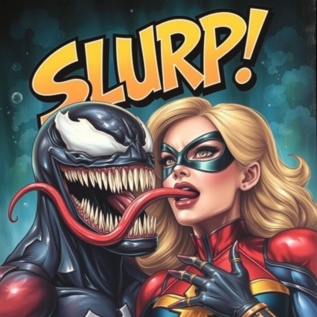 Captain Marvel meets Venom