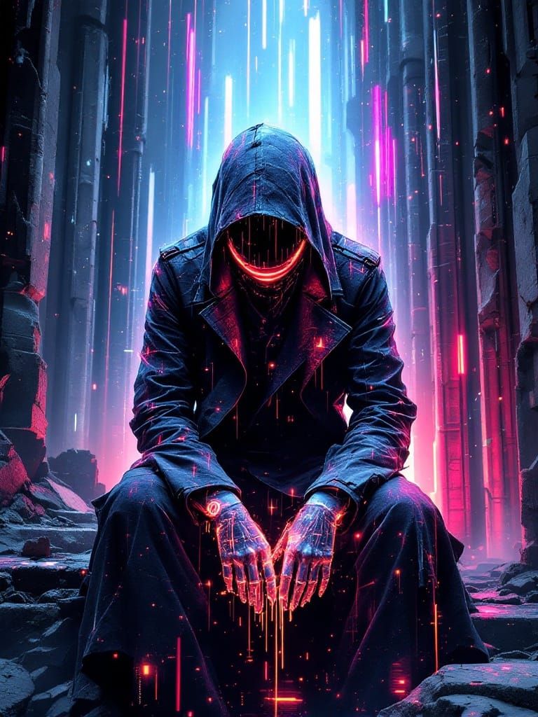 Holographic Phantom in Decayed Cathedral of Data