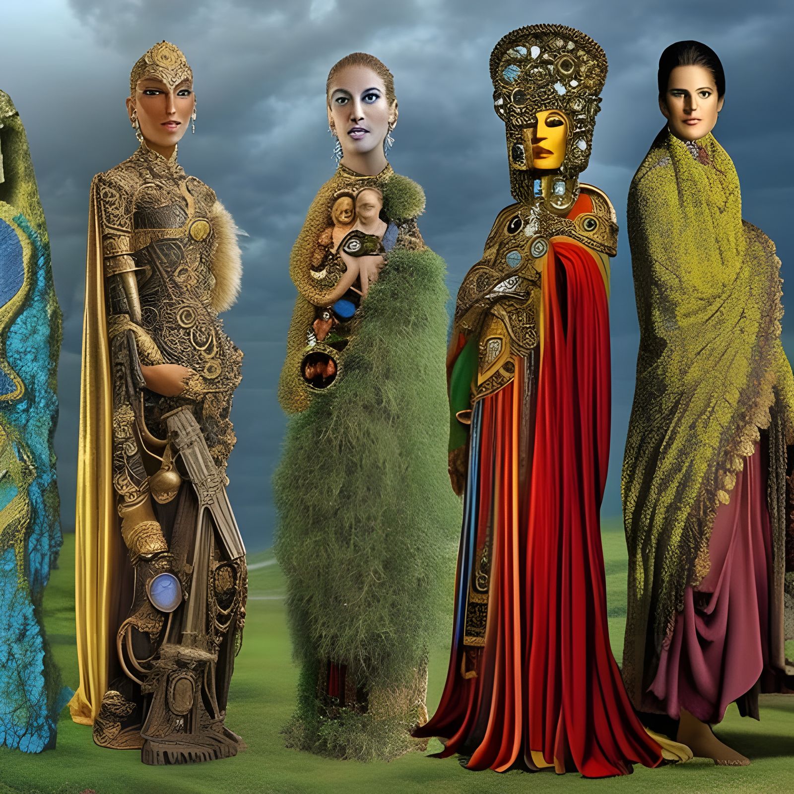 Pictorial History of Bipedal Beings: 3D Shading Art