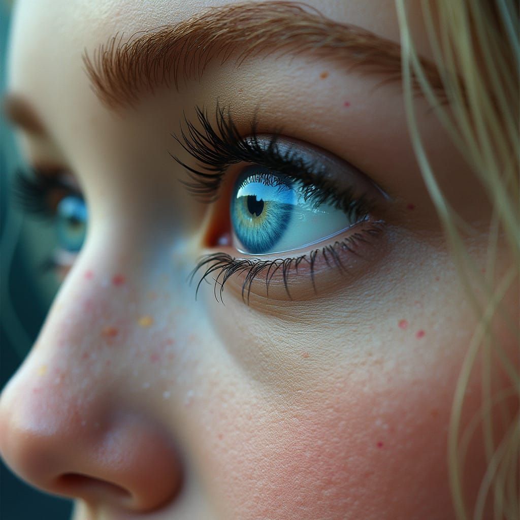 Blonde Goddess in Celestial Splendor