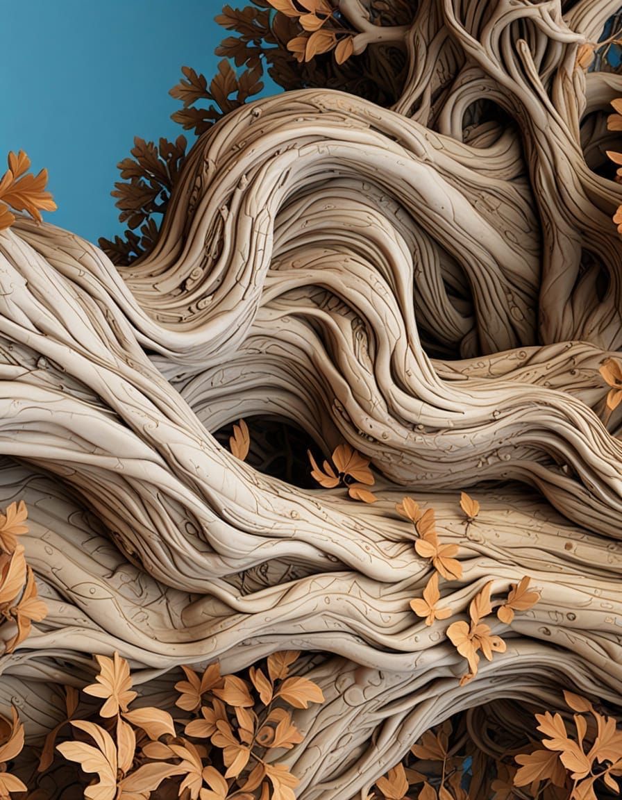 Whispering Tree in a Dreamlike Landscape