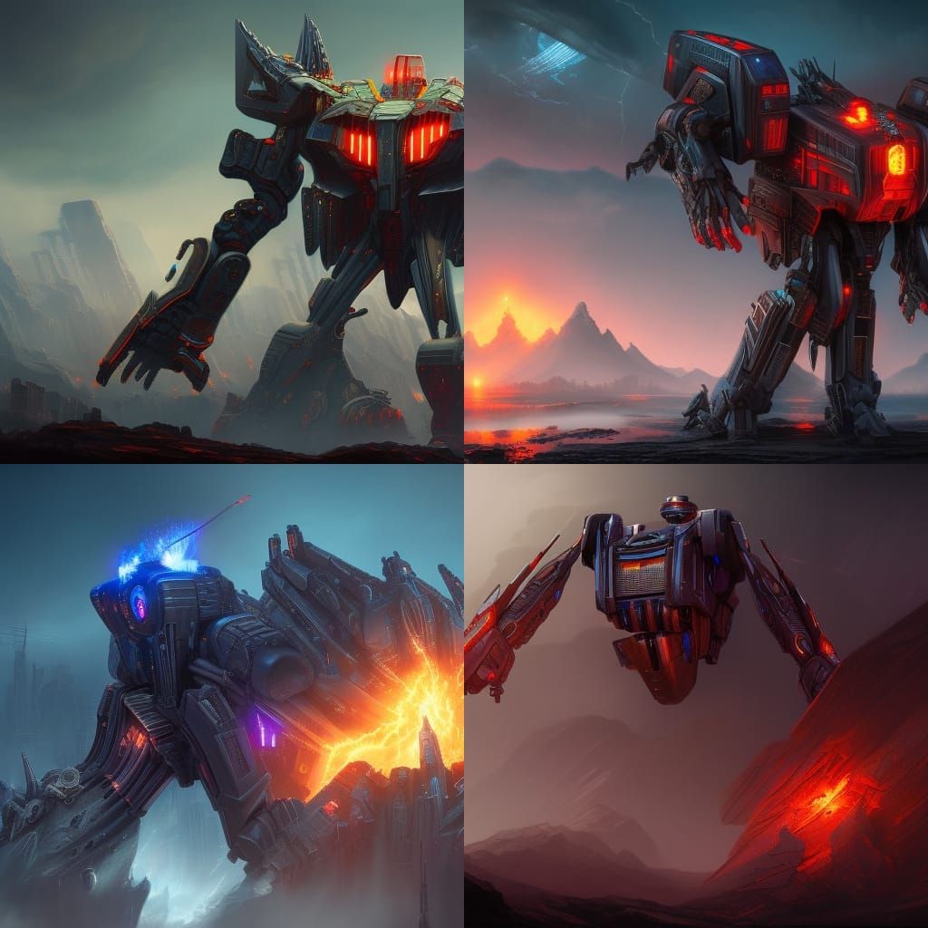 Shockwave's Death: Detailed Matte Painting