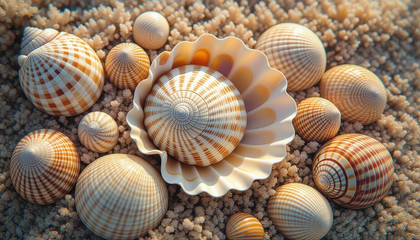 Seashell Summer: Abstract Vanitas Still Life