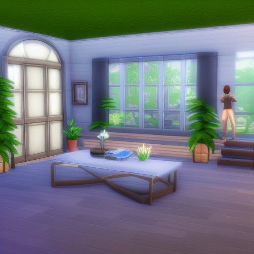 The Sims 4: 3D Render with Advanced Shading
