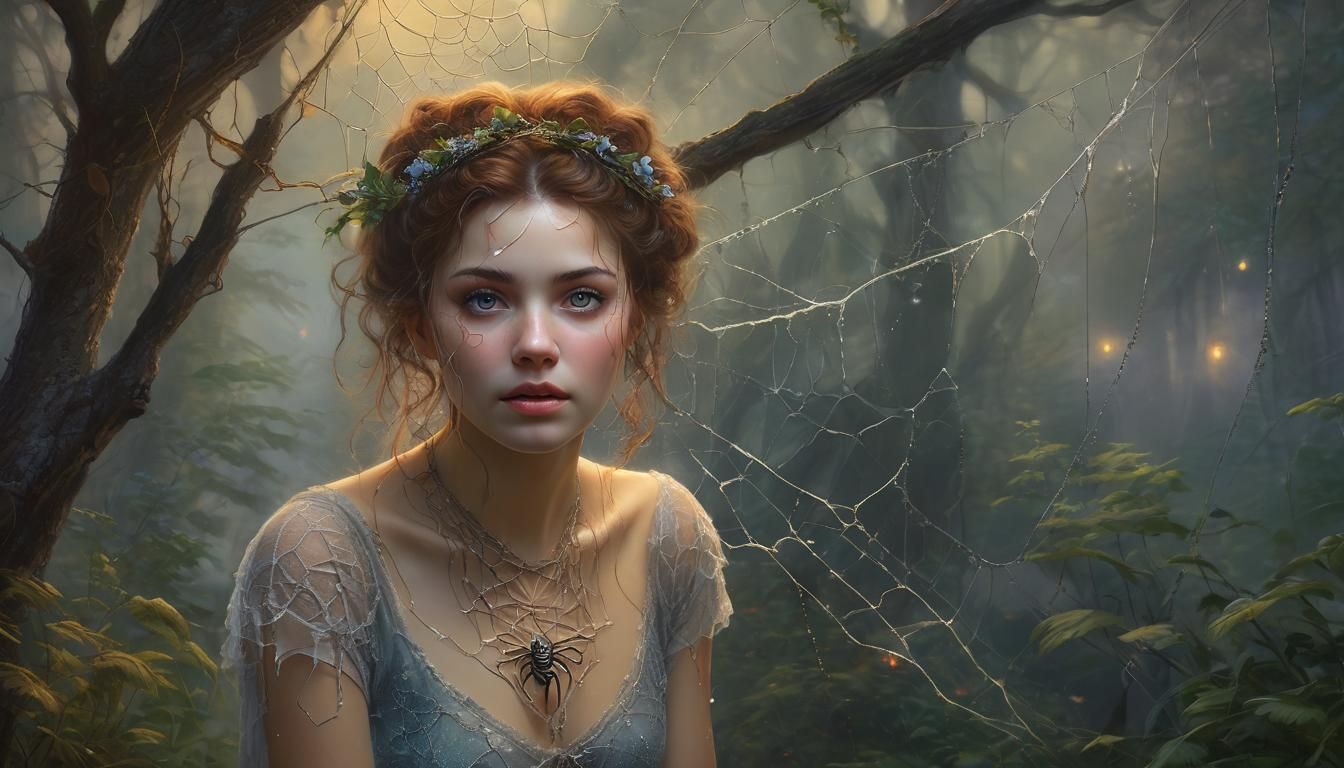 Ethereal Fantasy Portrait in Oil Painting Style