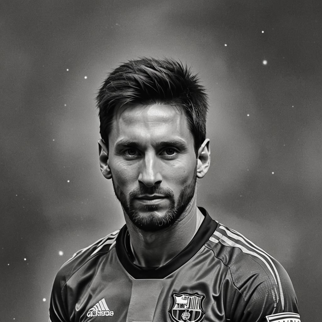 Lionel Messi as an Alien
