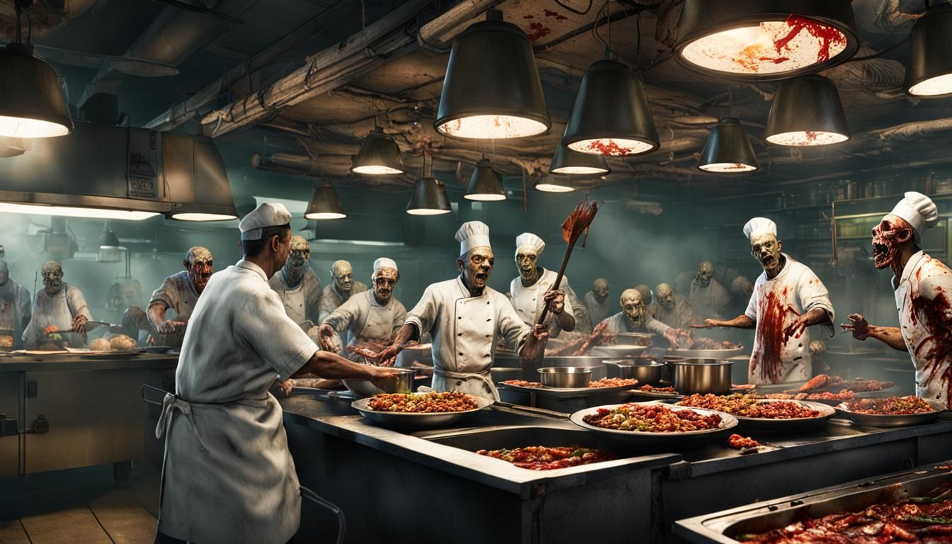 Zombie Horde Attacks Hibachi Chef