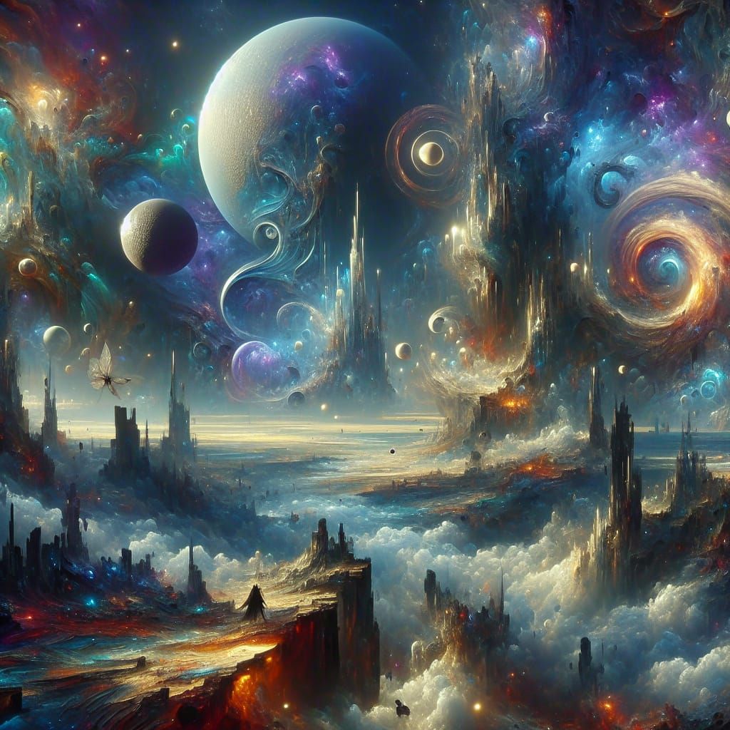 Fantasy Multi-Verse Matte Painting in 8K