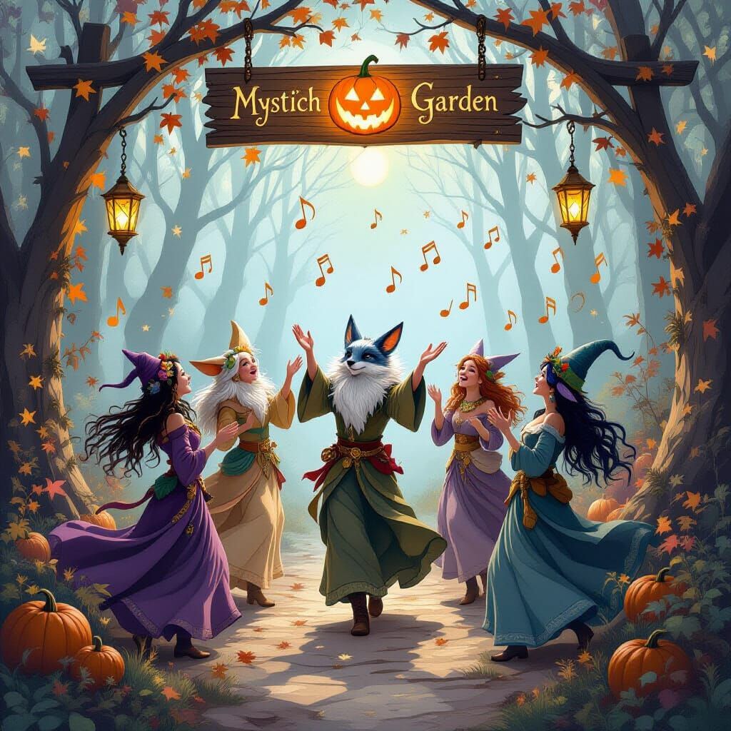 Magical Woodland Creatures Celebrate Fall Solstice