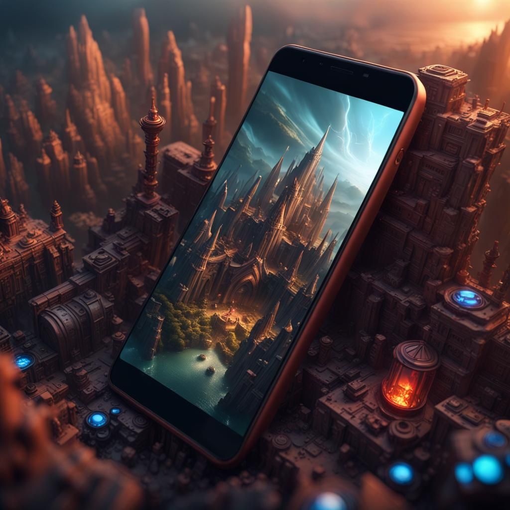 Adjustable Cell Phone Holder: Detailed Matte Painting
