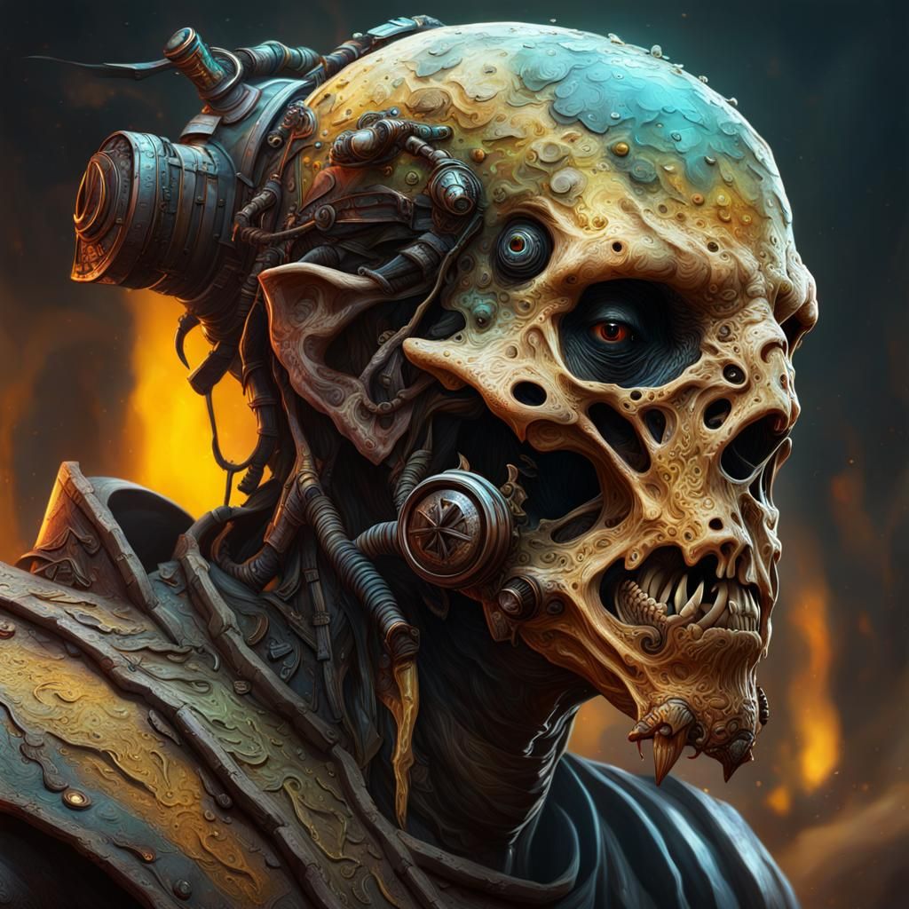 Intricately Detailed Plague Carrier Concept Art