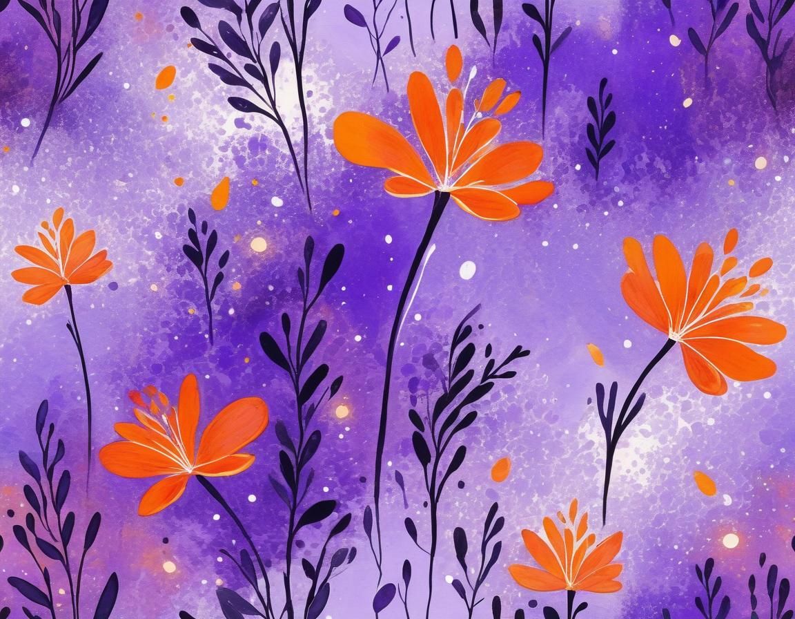 Ethereal Abstract Art with Luminous Gouache Effects