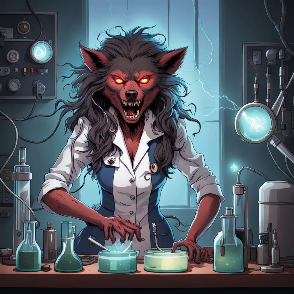 Werewolf Scientist Electrocuted in Laboratory