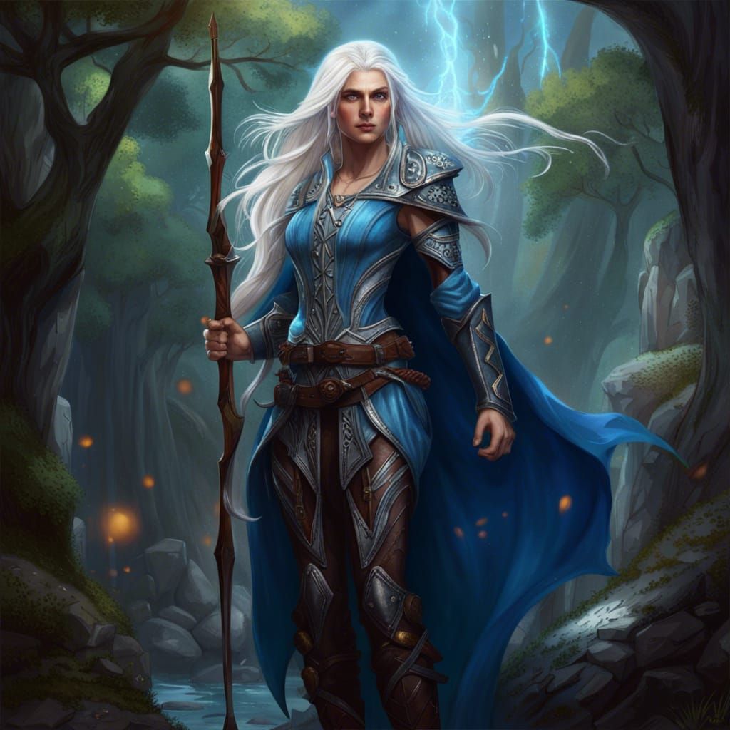 Mid-Earth Elf Archer: Fantasy Concept Art