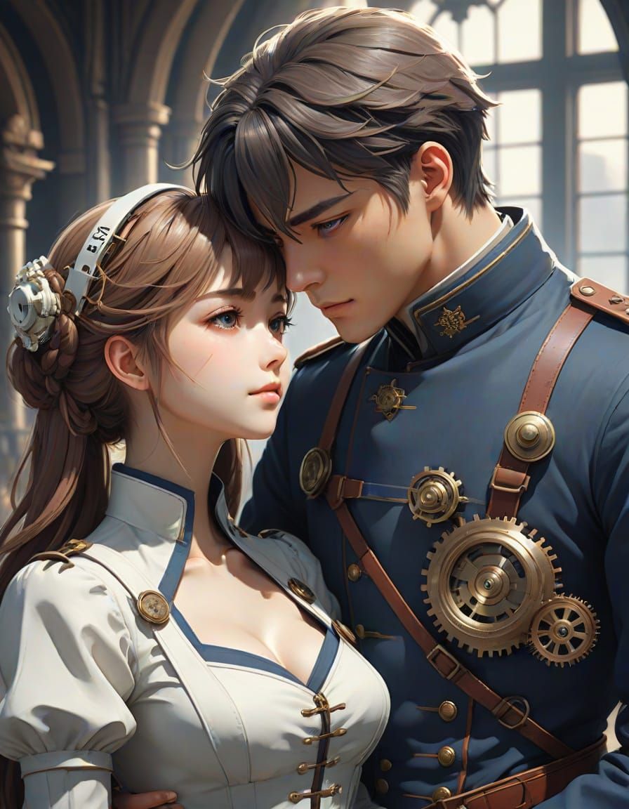 Steampunk Romance of Frederic Henry and Catherine Barkley