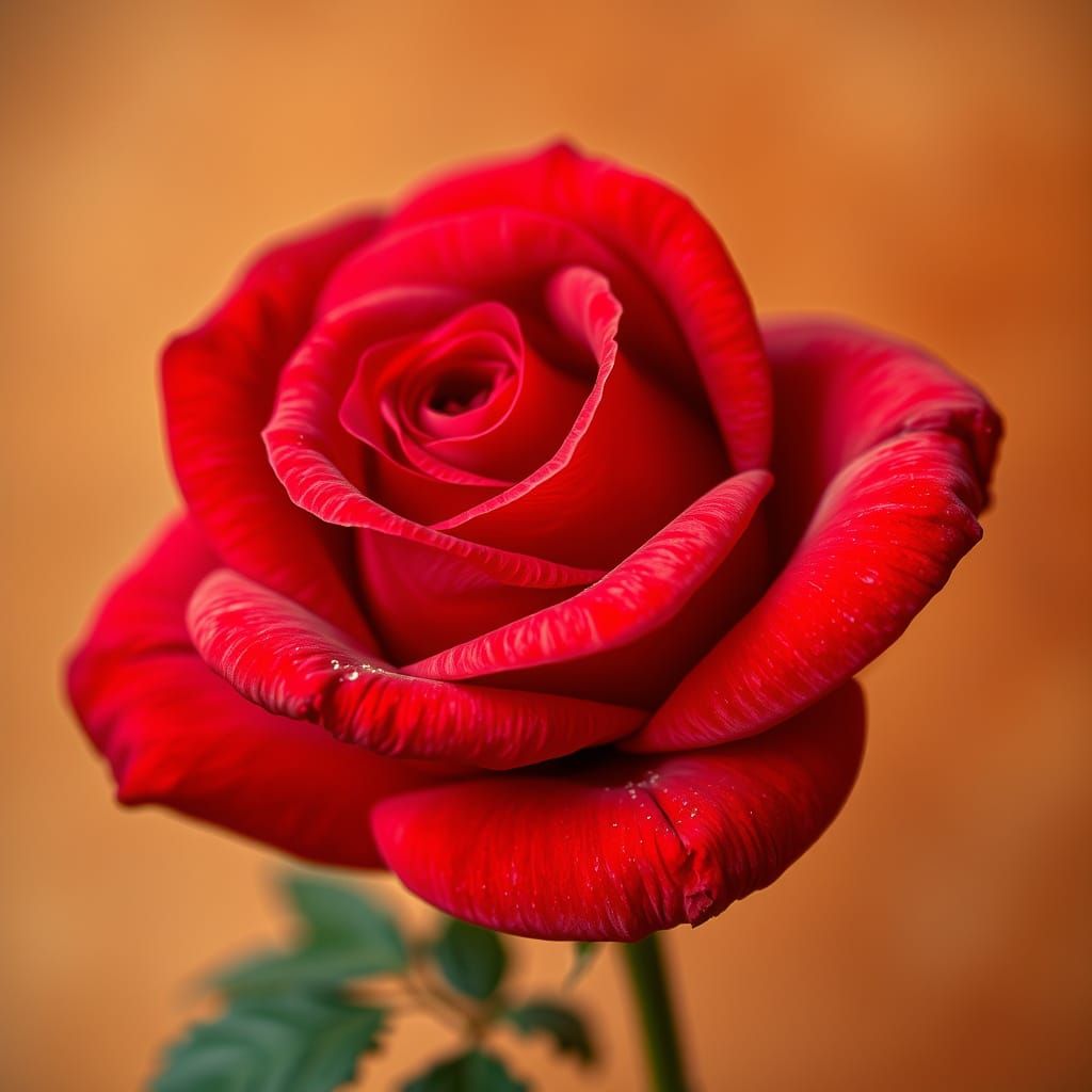 Ethereal Red Rose in Soft Focus