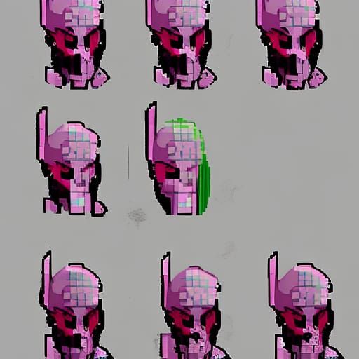 Hotline Miami Inspired Character Design Sheet