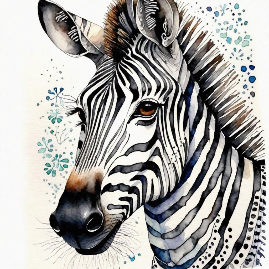 Zentangle zebra