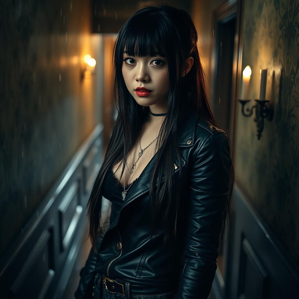 Emo Girl at a neighbor's place