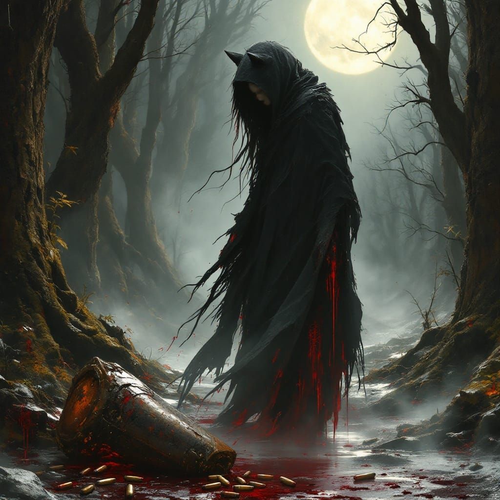 Mystical Transformation Under the Silvery Glow