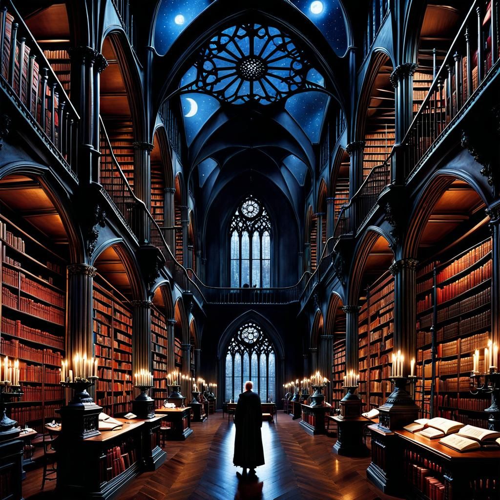 Morpheus in Gothic Library of Dreams
