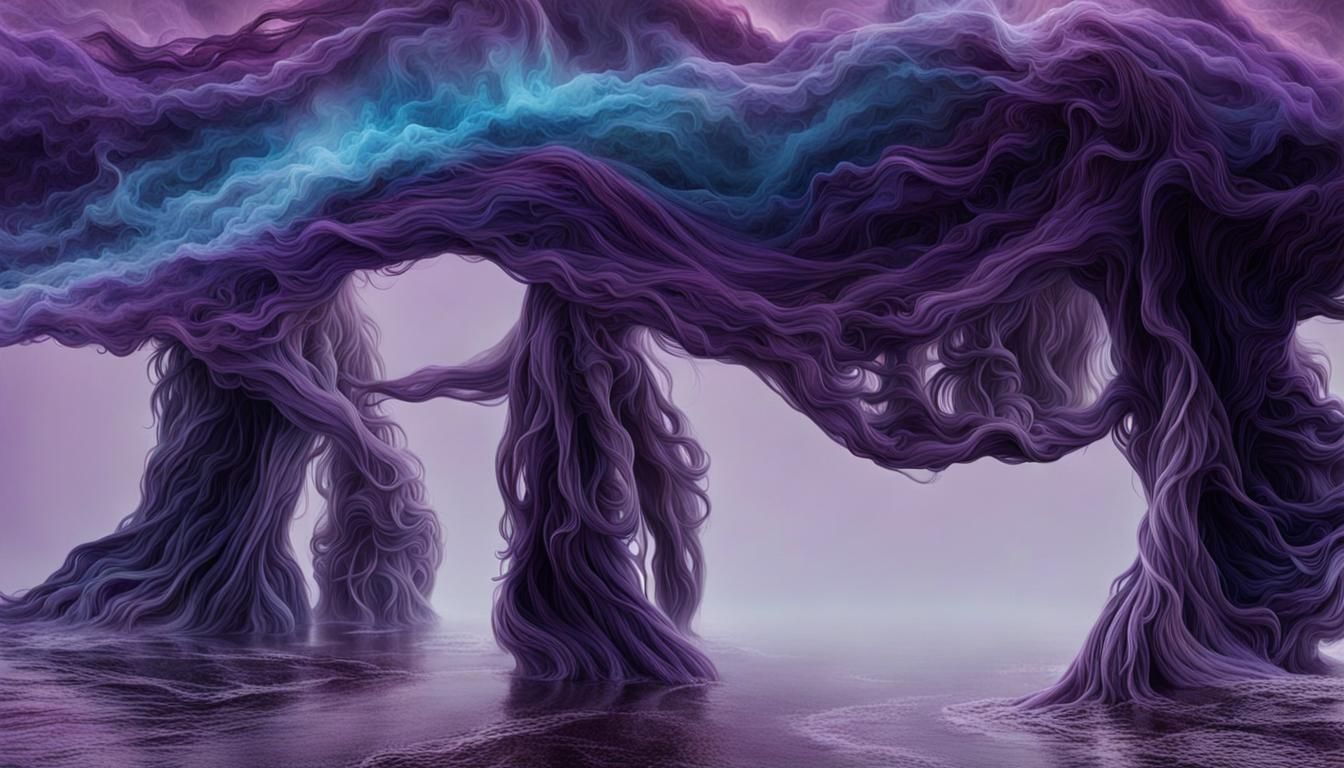 Surreal Spectres Flowing Through Space